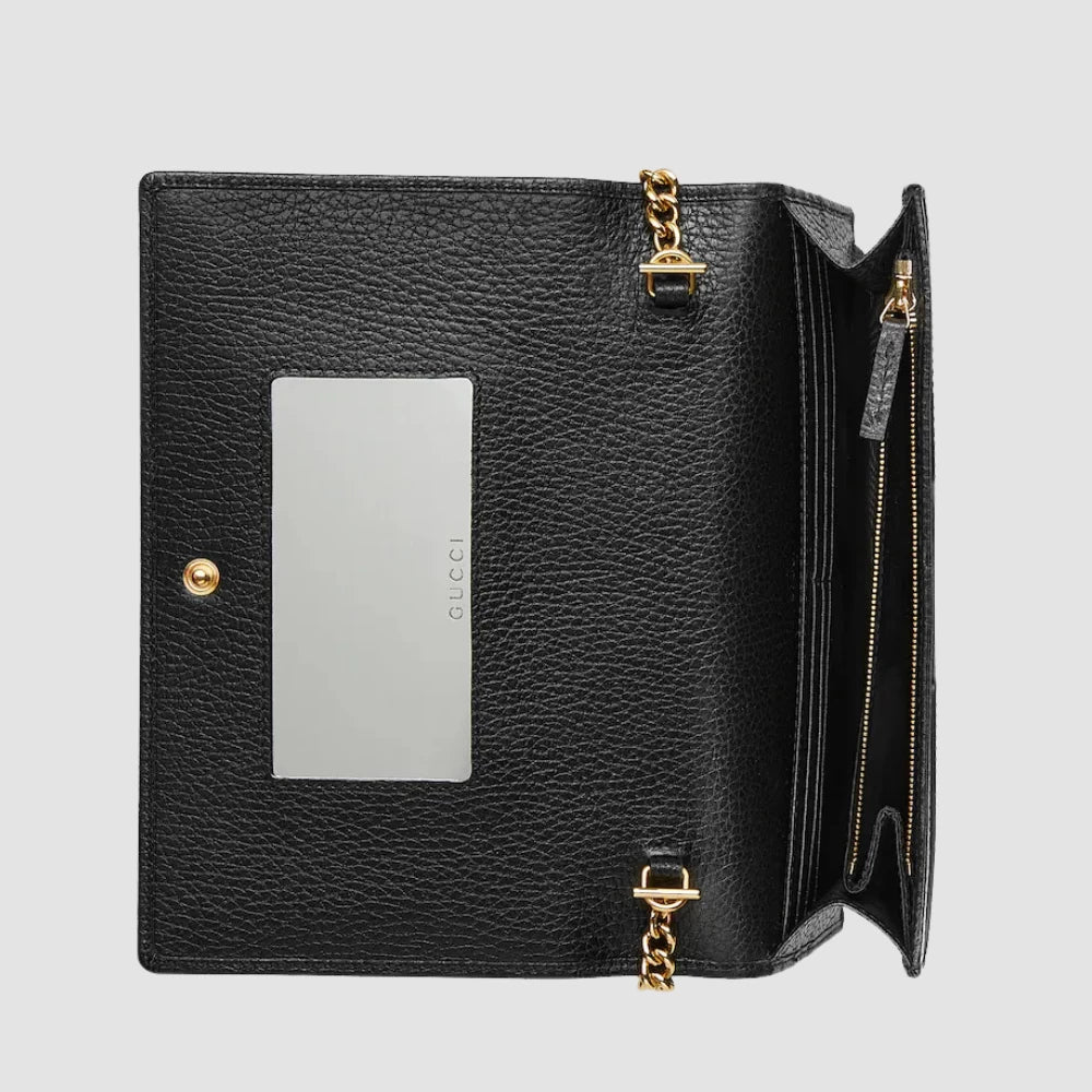 Gucci GG Marmont Mini Chain Bag (Black) - DIVA ONLINE STORE