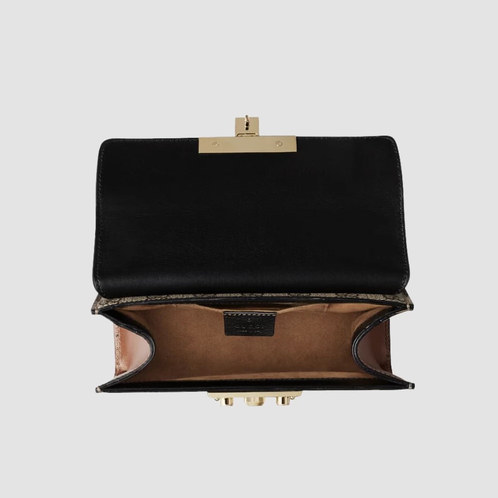 Gucci Padlock Small Shoulder Bag (Black) - DIVA ONLINE STORE