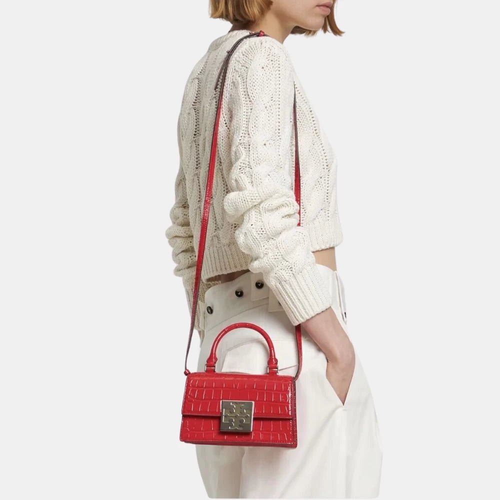 Tory Burch Bon Bon Spazzolato Mini Top - Handle Bag - DIVA ONLINE STORE