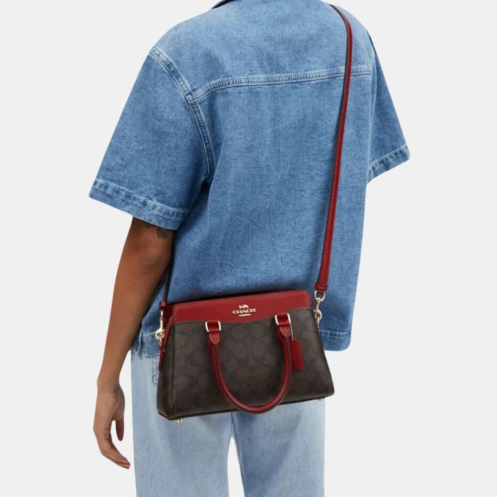 Coach Mini Darcie Carryall in Colorblock Signature Canvas - DIVA ONLINE STORE