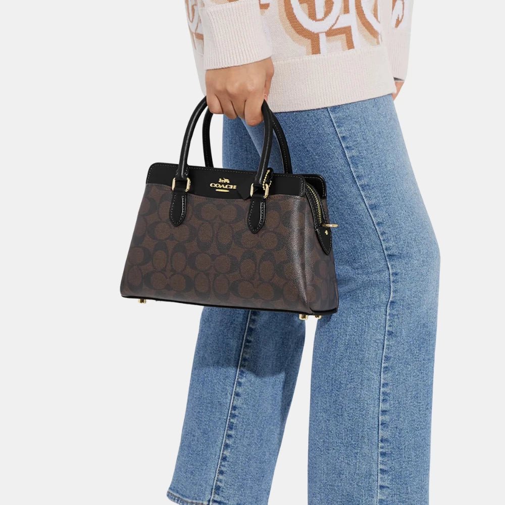 Coach Mini Darcie Carryall in Colorblock Signature Canvas - DIVA ONLINE STORE