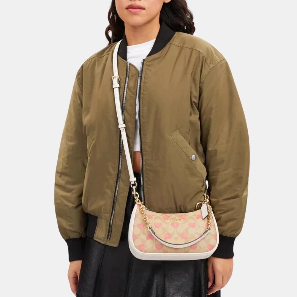 Coach Teri Shoulder Bag in Signature Canvas with Heart Print - DIVA ONLINE STORE