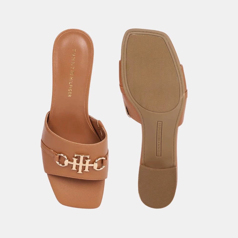 Tommy Hilfiger Pippe Slide (Tan) - DIVA ONLINE STORE