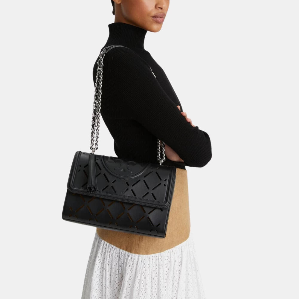 Tory Burch Fleming Diamond Perforated Bag - DIVA ONLINE STORE