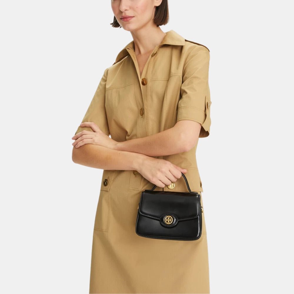 Tory Burch Small Robinson Spazzolato Top - Handle Bag - DIVA ONLINE STORE