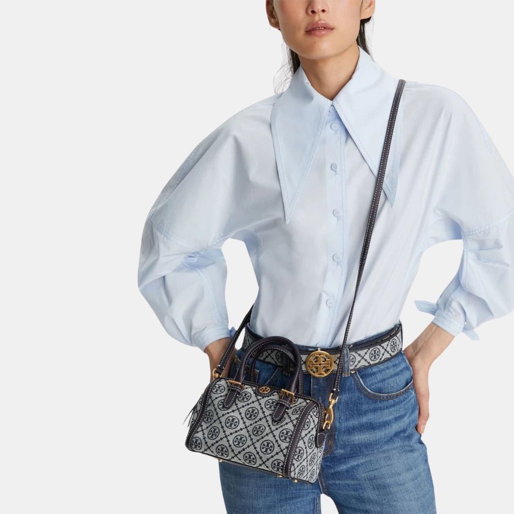 Tory Burch T Monogram Jaquard Mini Duffle Bag - DIVA ONLINE STORE