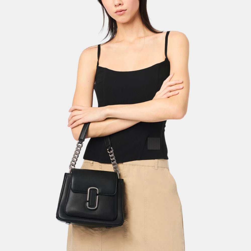 Marc Jacobs Leather J Marc Shoulder Bag (Black) - DIVA ONLINE STORE