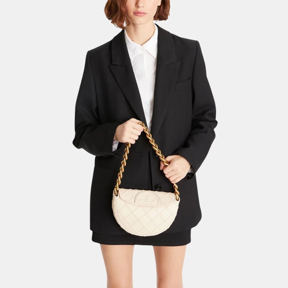 Tory Burch Fleming Crescent Mini Shoulder Bag - DIVA ONLINE STORE