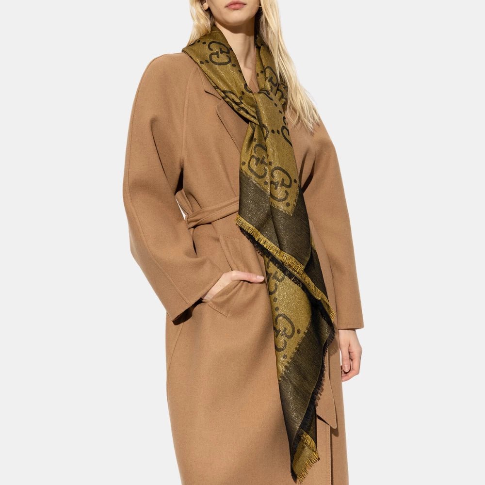 Gucci GG Lamé Jacquard Shawl - DIVA ONLINE STORE