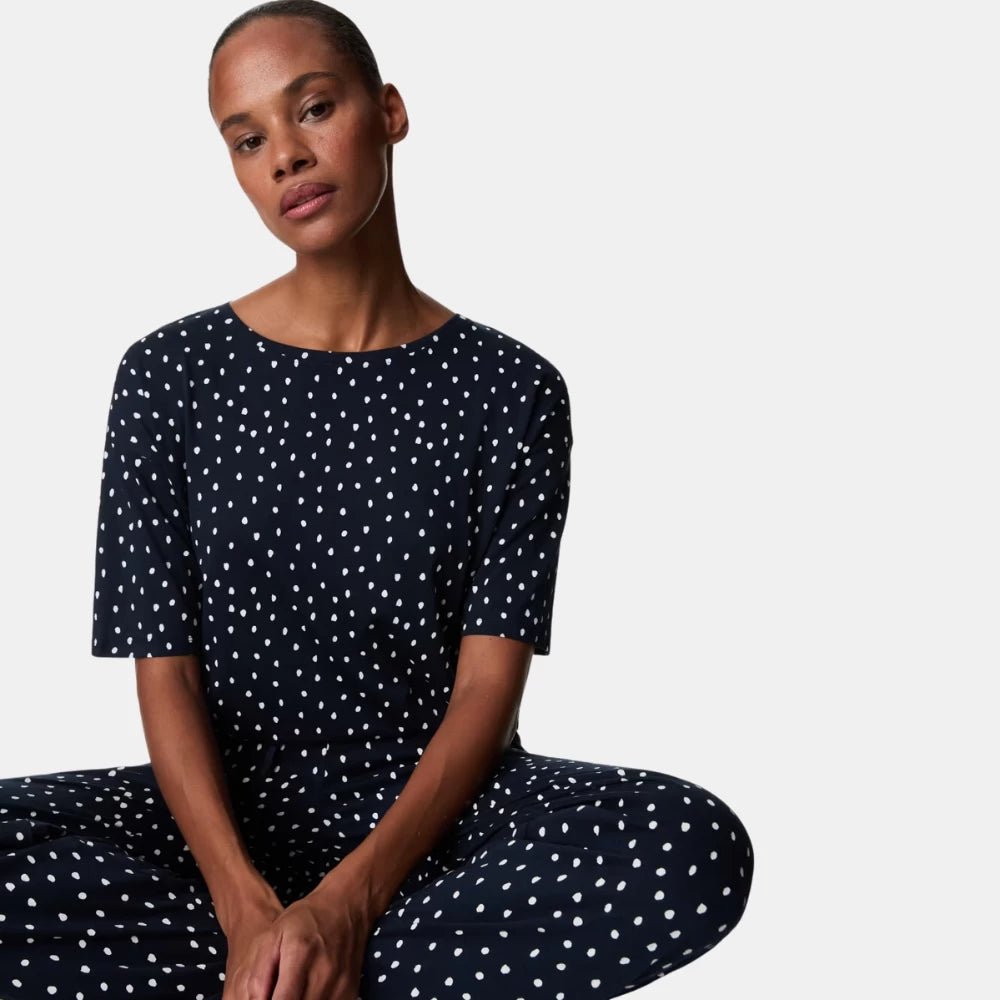 Marks and Spencer Cotton Modal Polka Dot Pyjama Set - DIVA ONLINE STORE