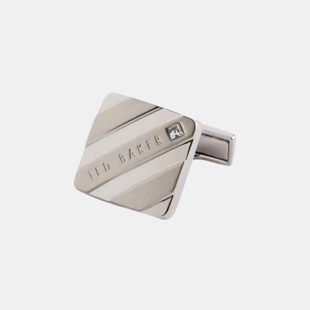 Ted Baker DILLON Striped Cufflinks (Silver) - DIVA ONLINE STORE