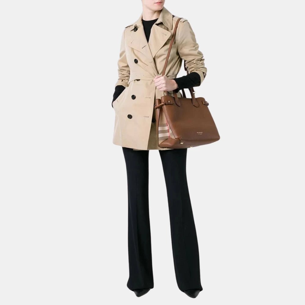 Burberry Medium Banner Tote Bag (Brown) - DIVA ONLINE STORE