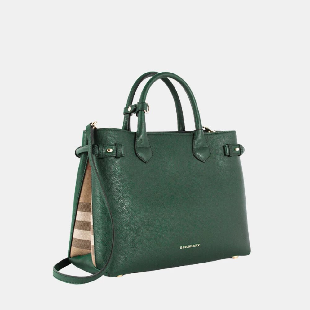 Burberry Medium Banner Tote Bag (Green) - DIVA ONLINE STORE