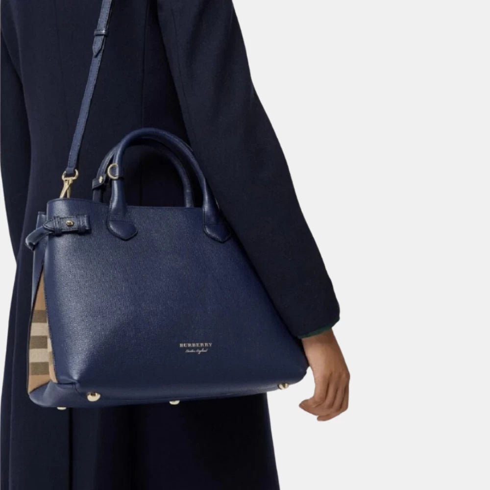 Burberry Medium Banner Tote Bag (Blue) - DIVA ONLINE STORE