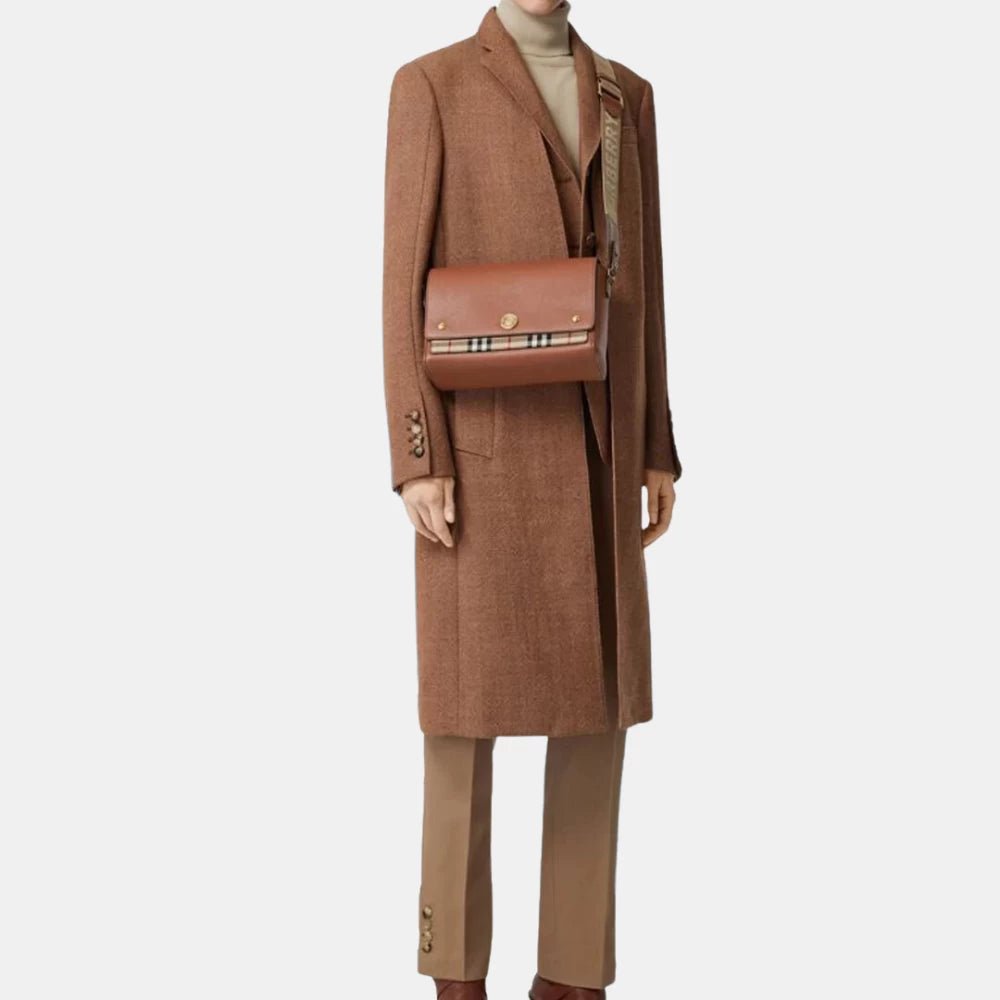 Burberry Leather Vintage Check Note Crossbody Bag - DIVA ONLINE STORE