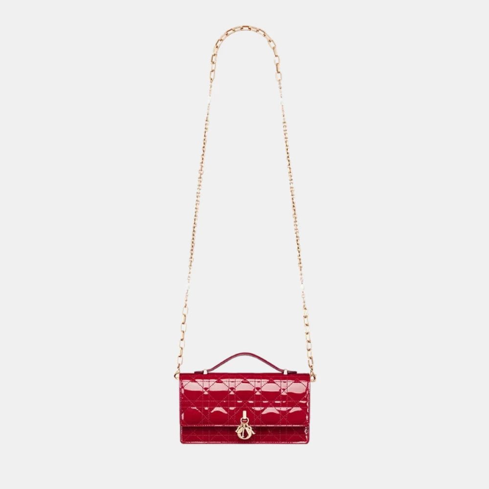 Dior My Dior Mini Bag (Cherry Red) - DIVA ONLINE STORE