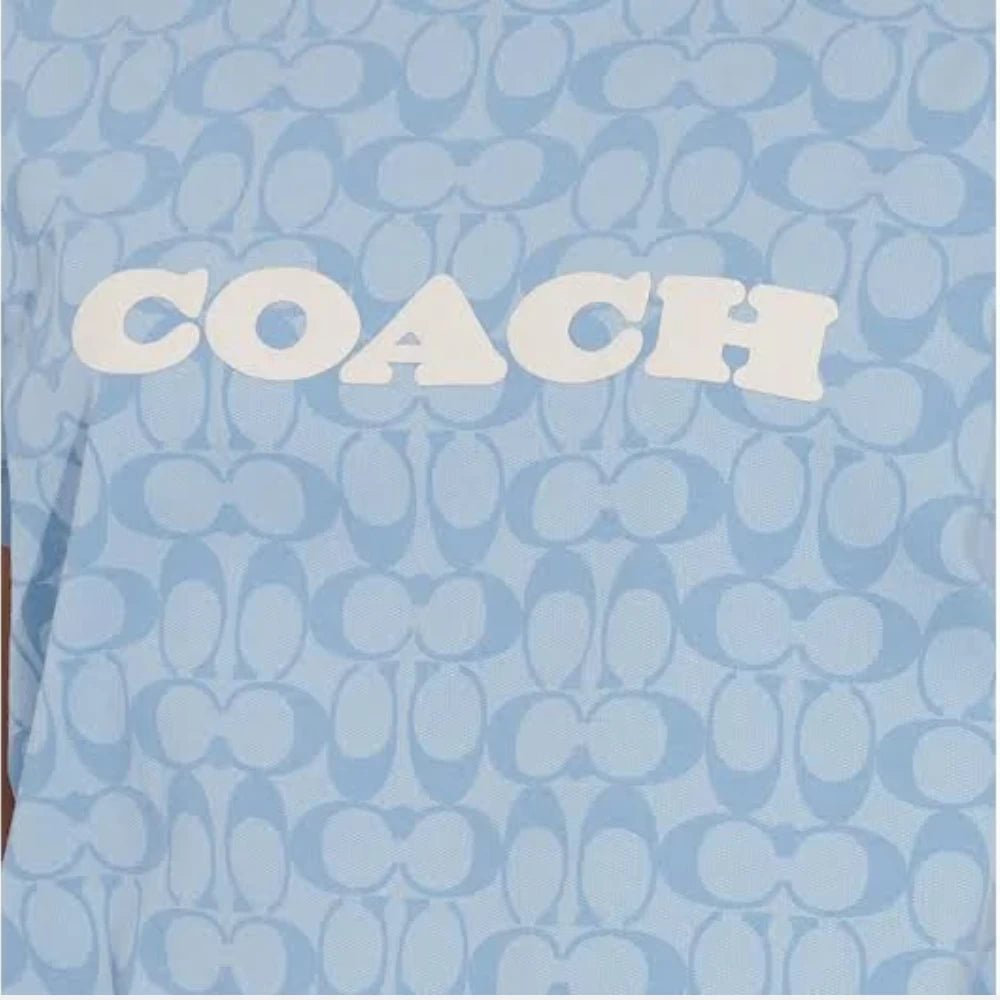 Coach Signature Chambray T Shirt In Organic Cotton - DIVA ONLINE STORE