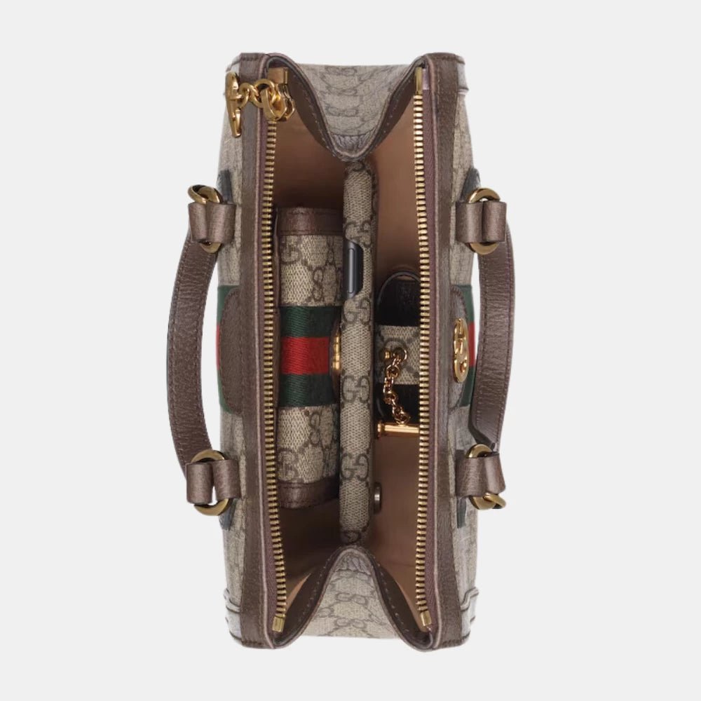 Gucci Ophidia Small Tote Bag (Beige/Ebony) - DIVA ONLINE STORE