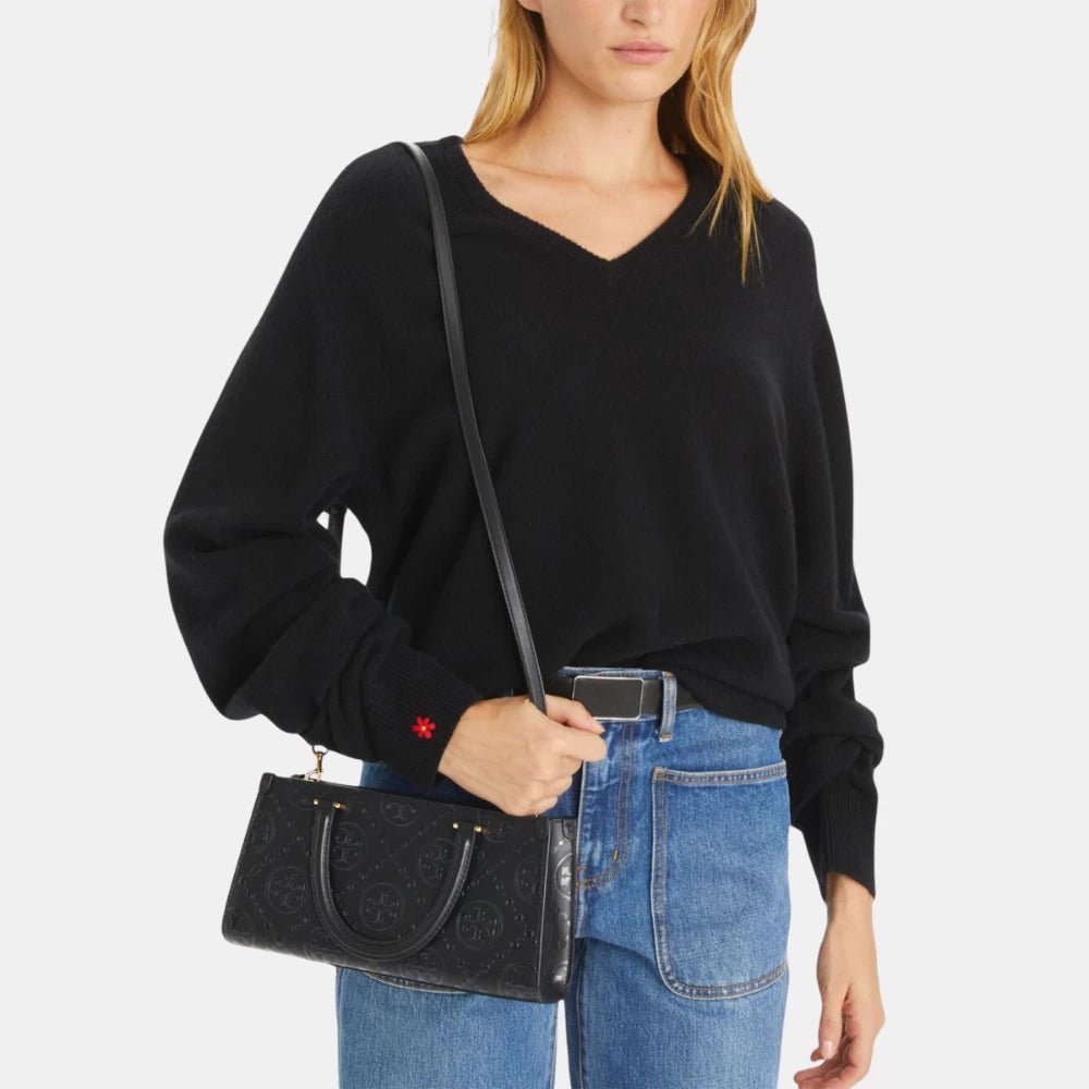 Tory Burch T Monogram Embossed Small Rectangular Tote Bag - DIVA ONLINE STORE
