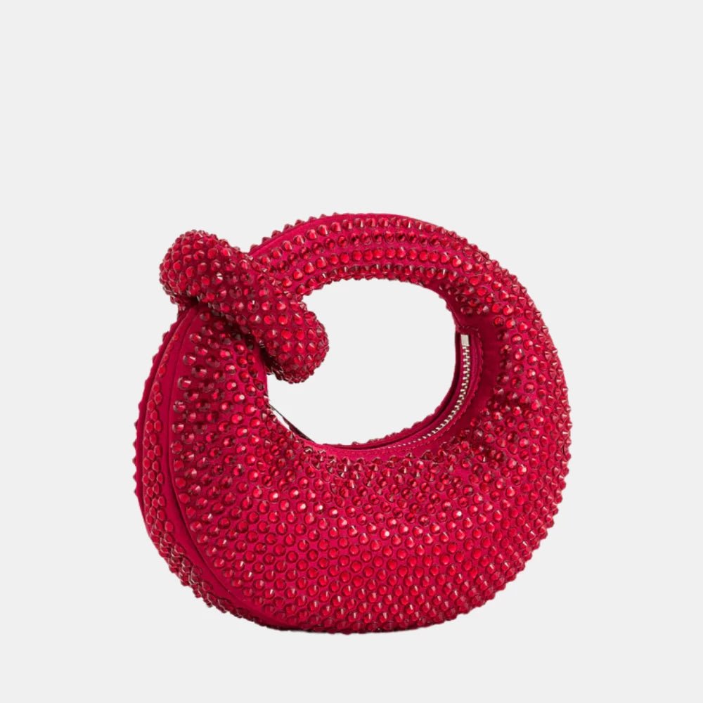 JW Pei Abacus Artificial Crystal Mini Top Handle Bag - DIVA ONLINE STORE