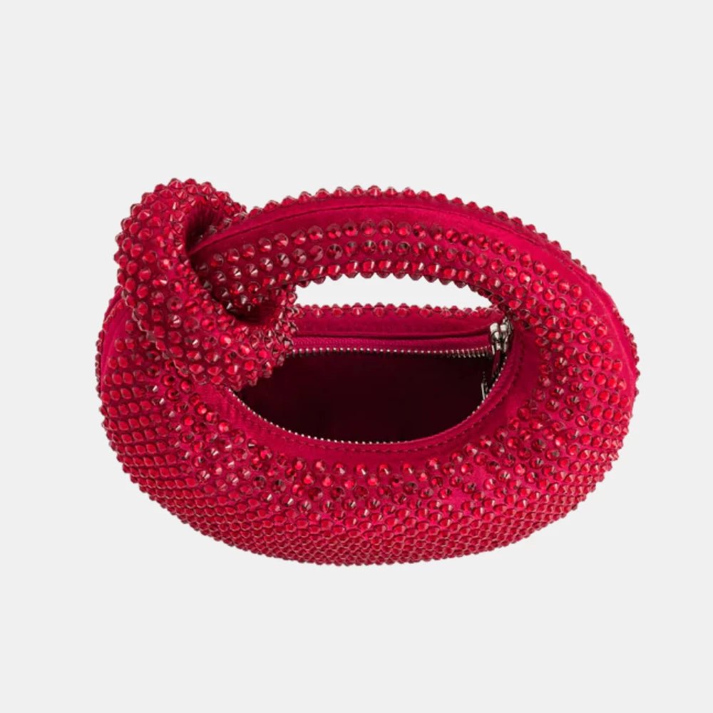 JW Pei Abacus Artificial Crystal Mini Top Handle Bag - DIVA ONLINE STORE