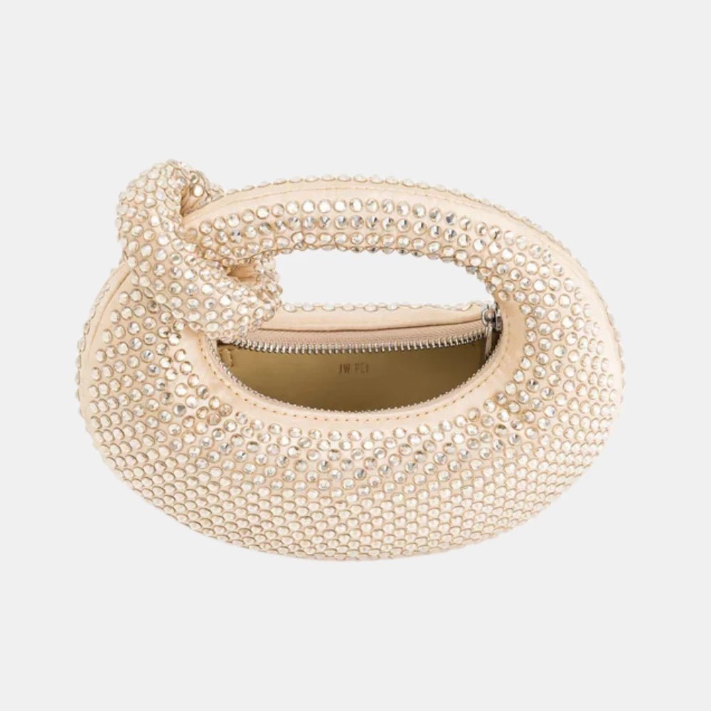 JW Pei Abacus Artificial Crystal Mini Top Handle Bag - DIVA ONLINE STORE