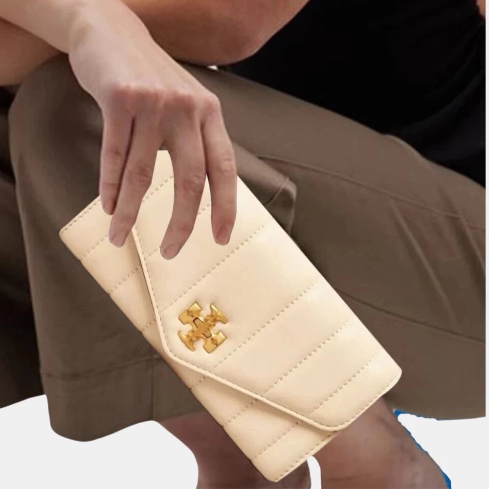 Tory Burch Kira Envelope Wallet in Quilted Leather - DIVA ONLINE STORE