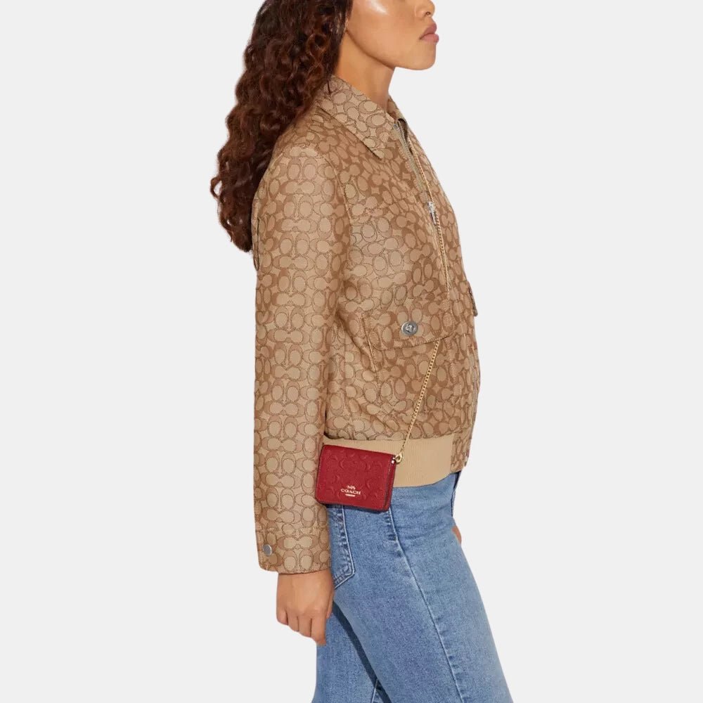 Coach Mini Wallet On A Chain In Signature Leather - DIVA ONLINE STORE