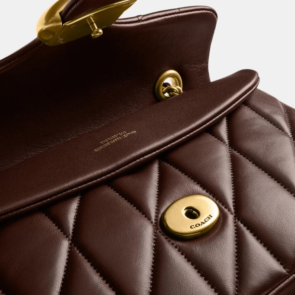 Coach Quilted Tabby Shoulder Bag (Brown) - DIVA ONLINE STORE