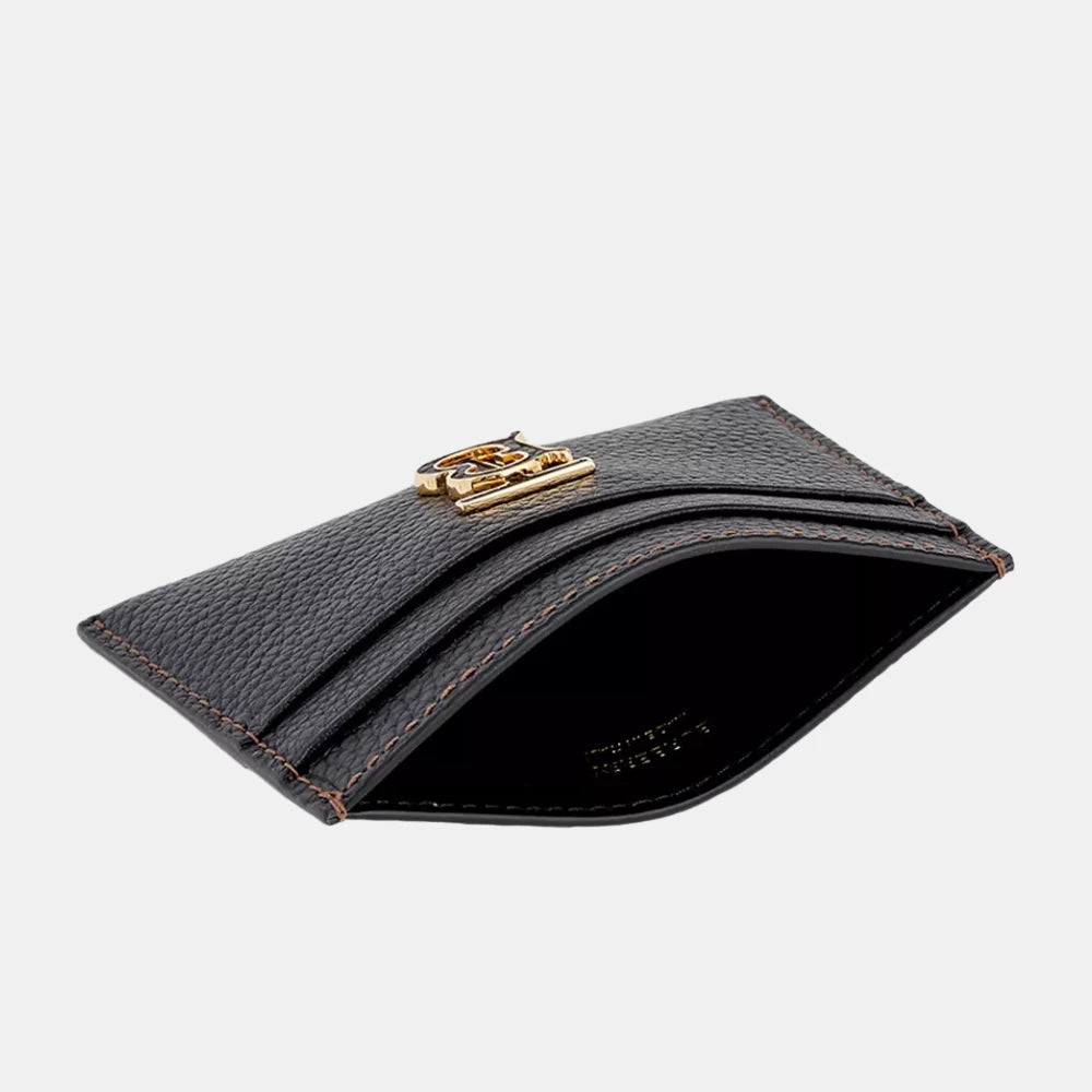 Burberry Brand - Plaque Leather Card Holder - DIVA ONLINE STORE