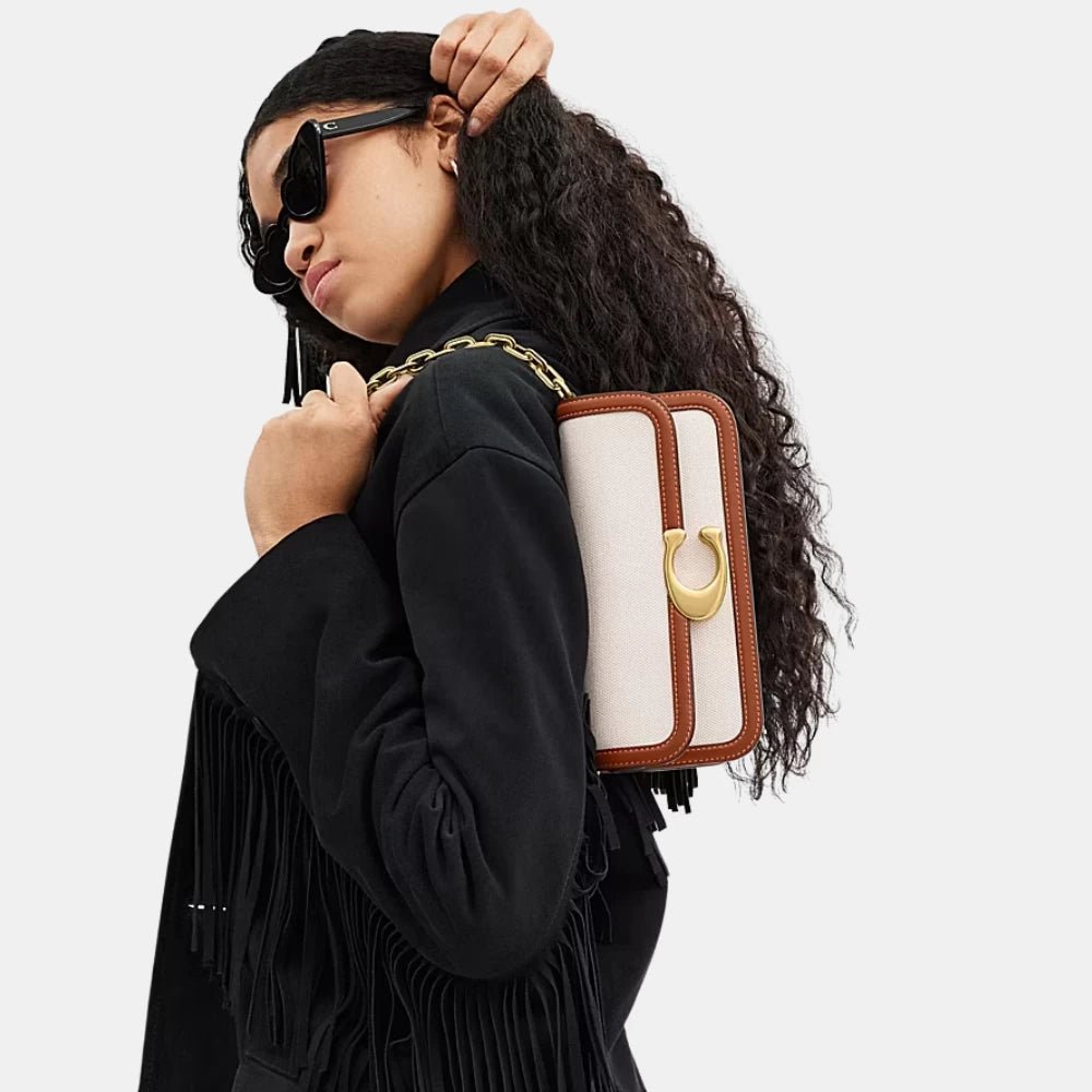 Coach Idol 23 Cotton - Canvas Shoulder Bag - DIVA ONLINE STORE