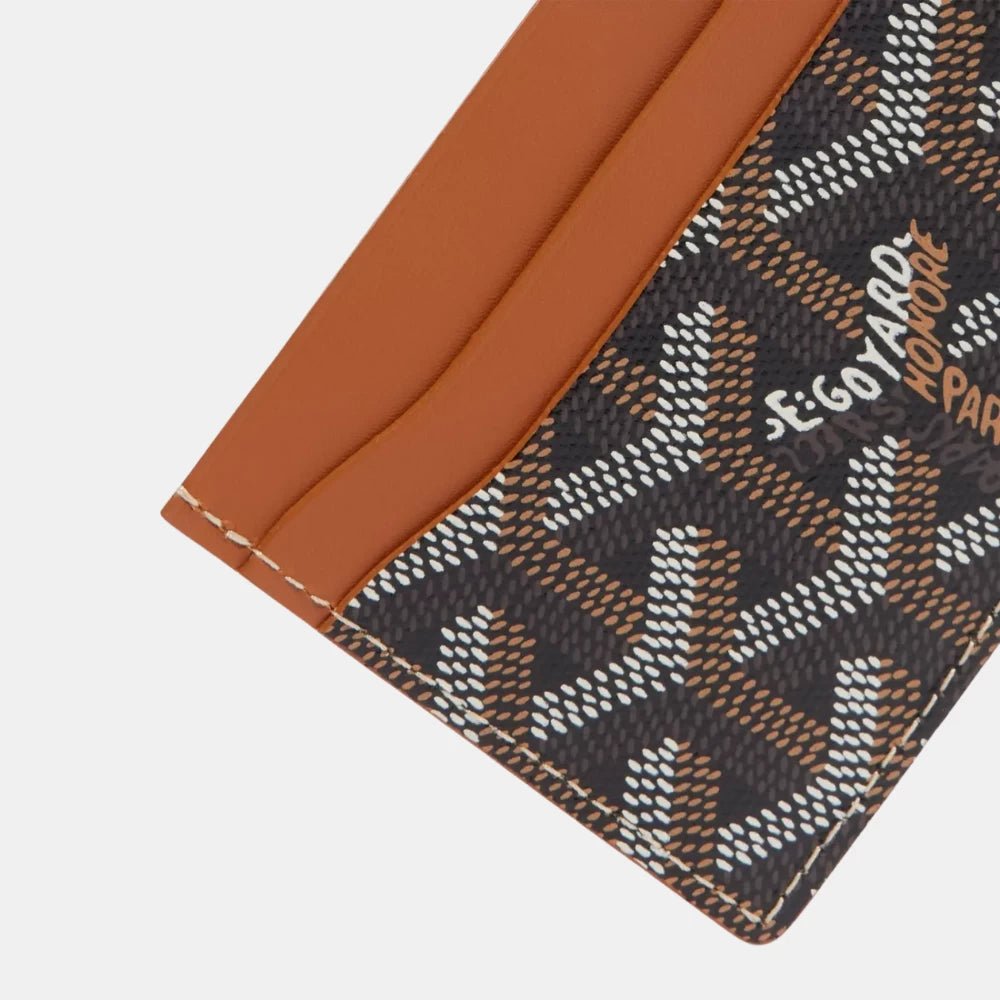 Goyard Saint - Sulpice Card Wallet (Black & Tan) - DIVA ONLINE STORE