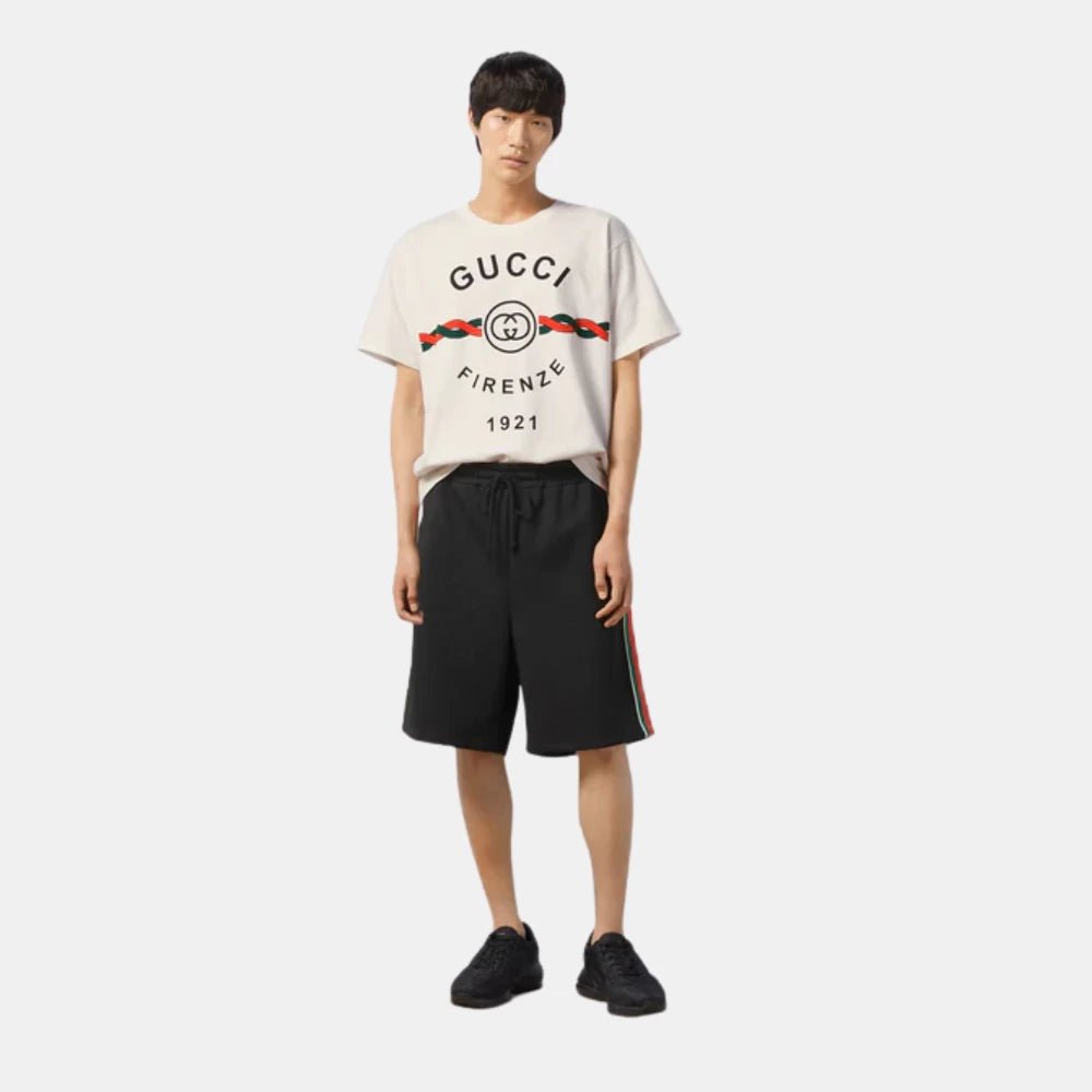 Gucci White Firenze 1921 T-Shirt - DIVA ONLINE STORE