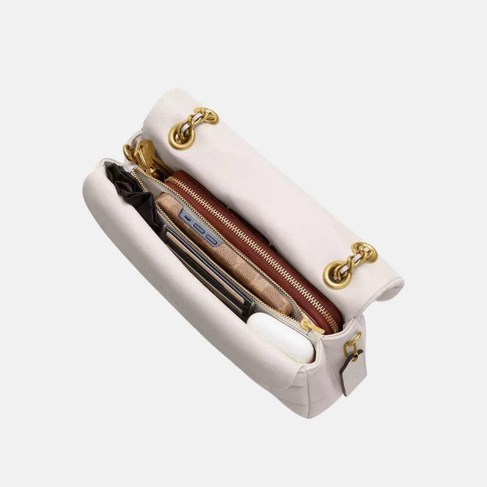 Coach Quilted Tabby Shoulder Bag (Chalk) - DIVA ONLINE STORE