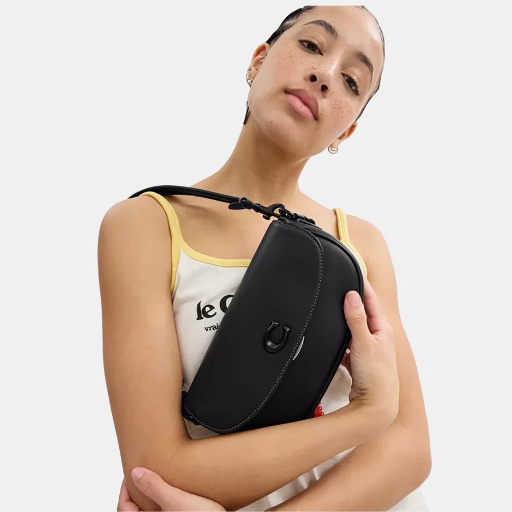 Coach Emmy Saddle Bag (Black) - DIVA ONLINE STORE