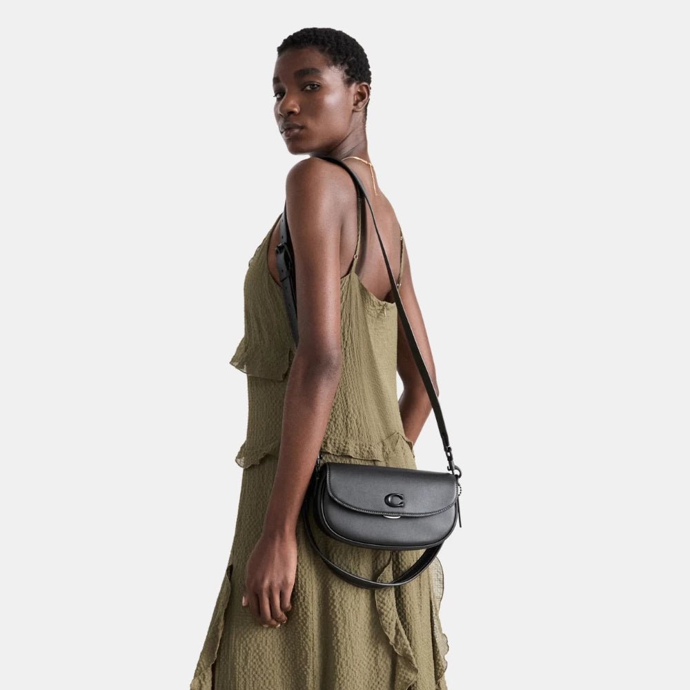 Coach Emmy Saddle Bag (Black) - DIVA ONLINE STORE