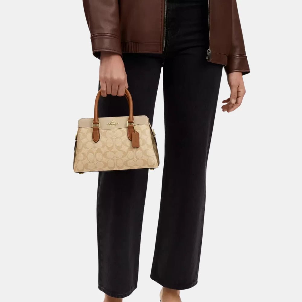 Coach Mini Darcie Carryall in Colorblock Signature Canvas - DIVA ONLINE STORE