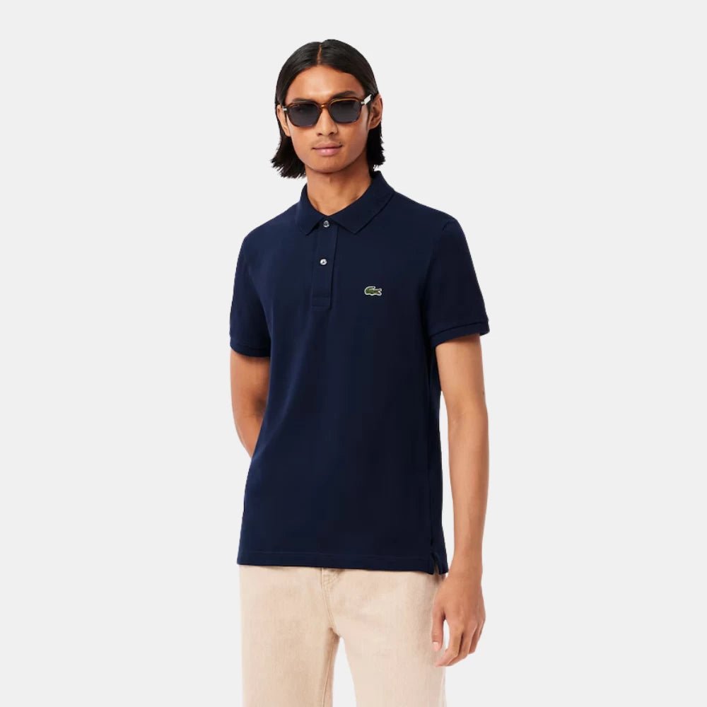 Lacoste Blue Piqué Polo Shirt - DIVA ONLINE STORE