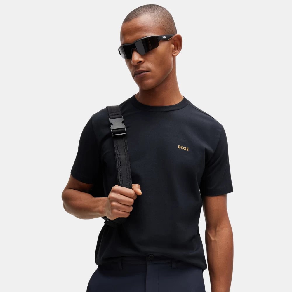Hugo Boss Navy Blue T-shirt With Contrast Logo - DIVA ONLINE STORE