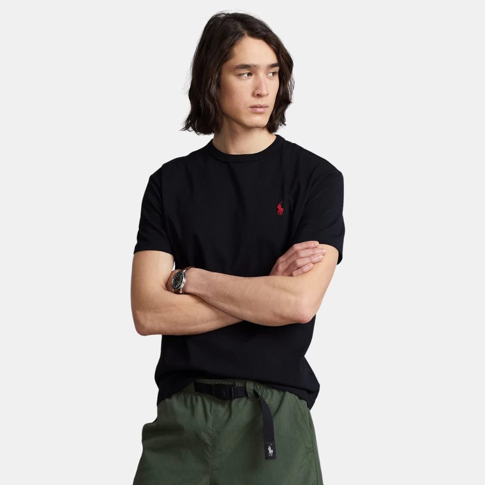 Ralph Lauren Classic Fit Heavyweight Black Jersey T-Shirt - DIVA ONLINE STORE