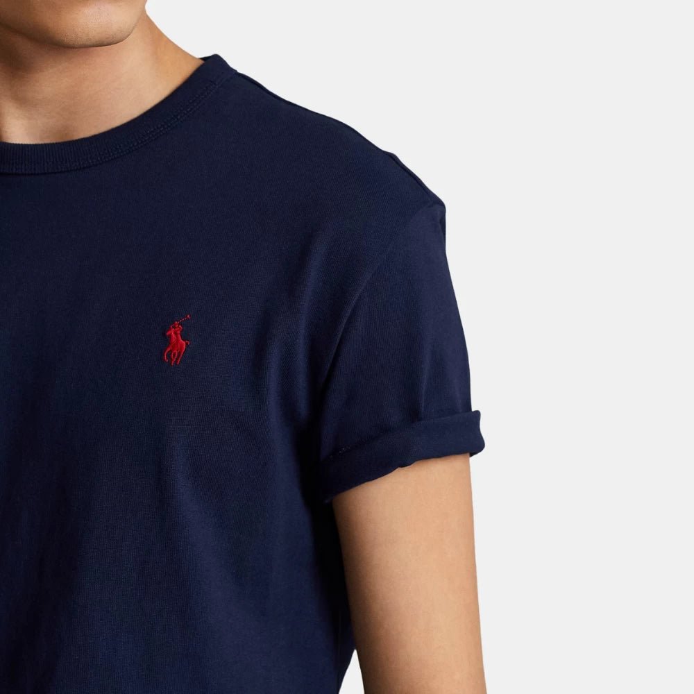 Ralph Lauren Classic Fit Heavyweight Navy Jersey T-Shirt - DIVA ONLINE STORE