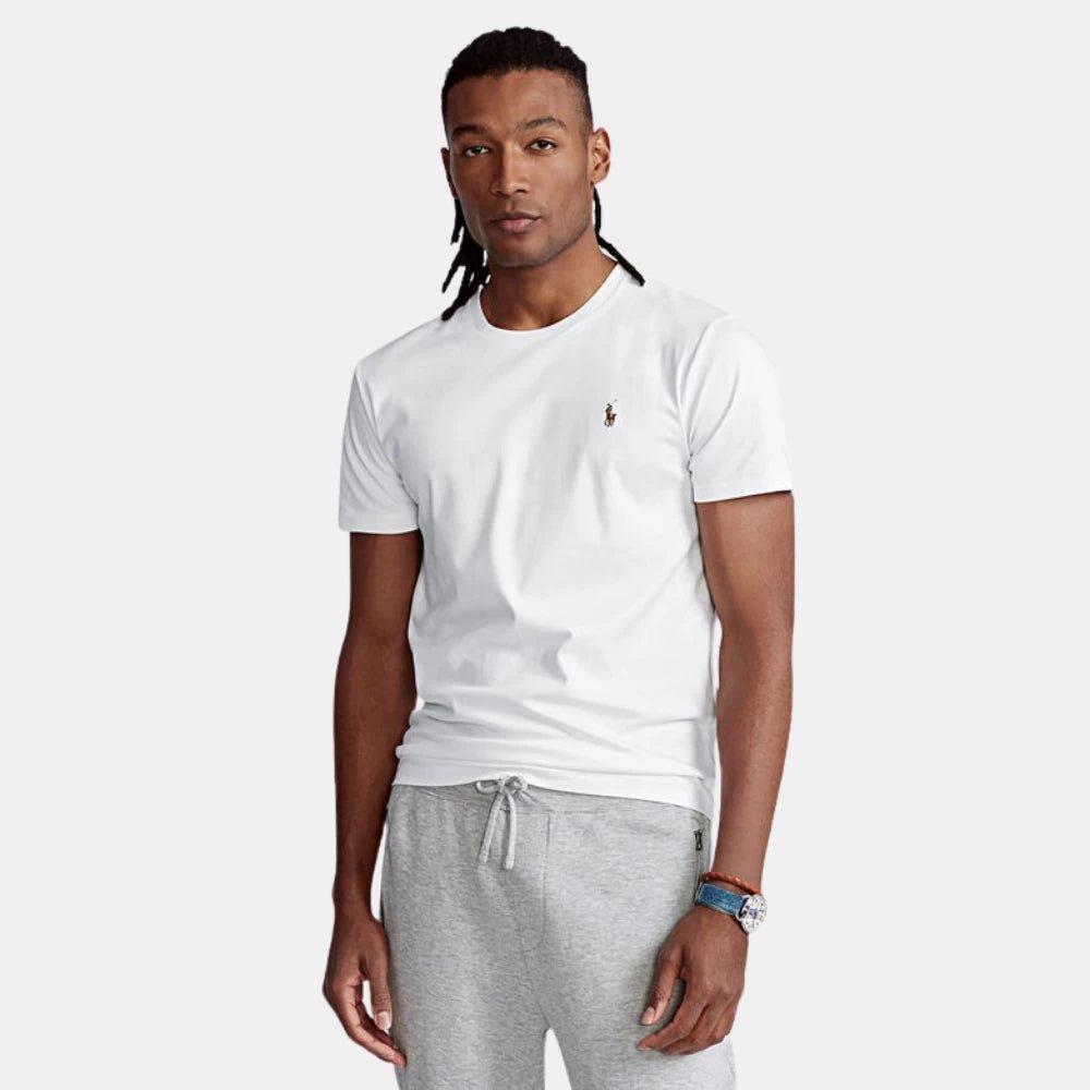 Ralph Lauren White Soft Cotton T-Shirt - DIVA ONLINE STORE