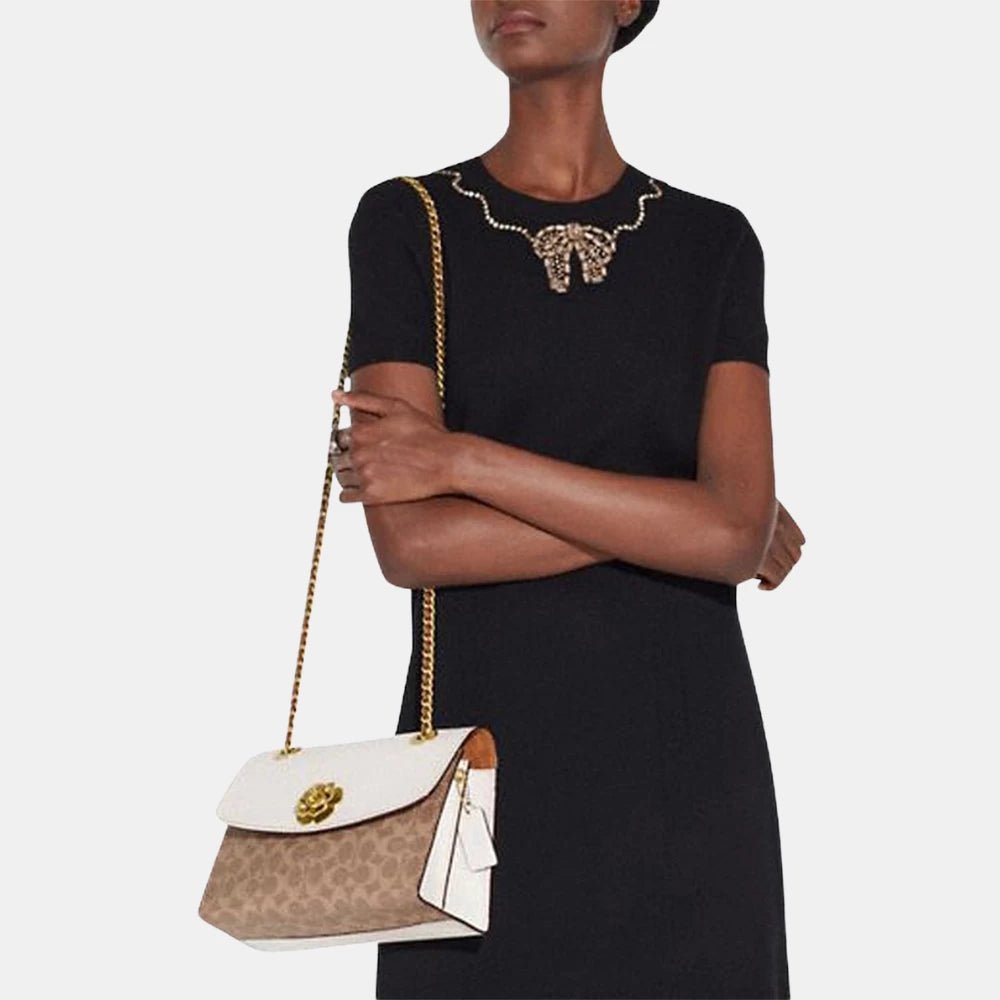Coach Parker Shoulder Bag In Signature Canvas - DIVA ONLINE STORE