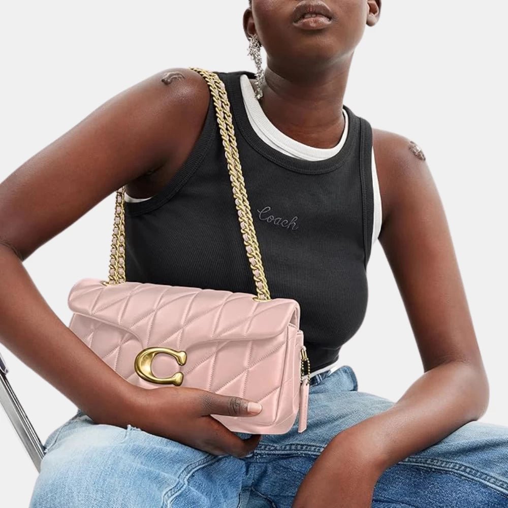 Coach Quilted Tabby Shoulder Bag (Blush Pink) - DIVA ONLINE STORE