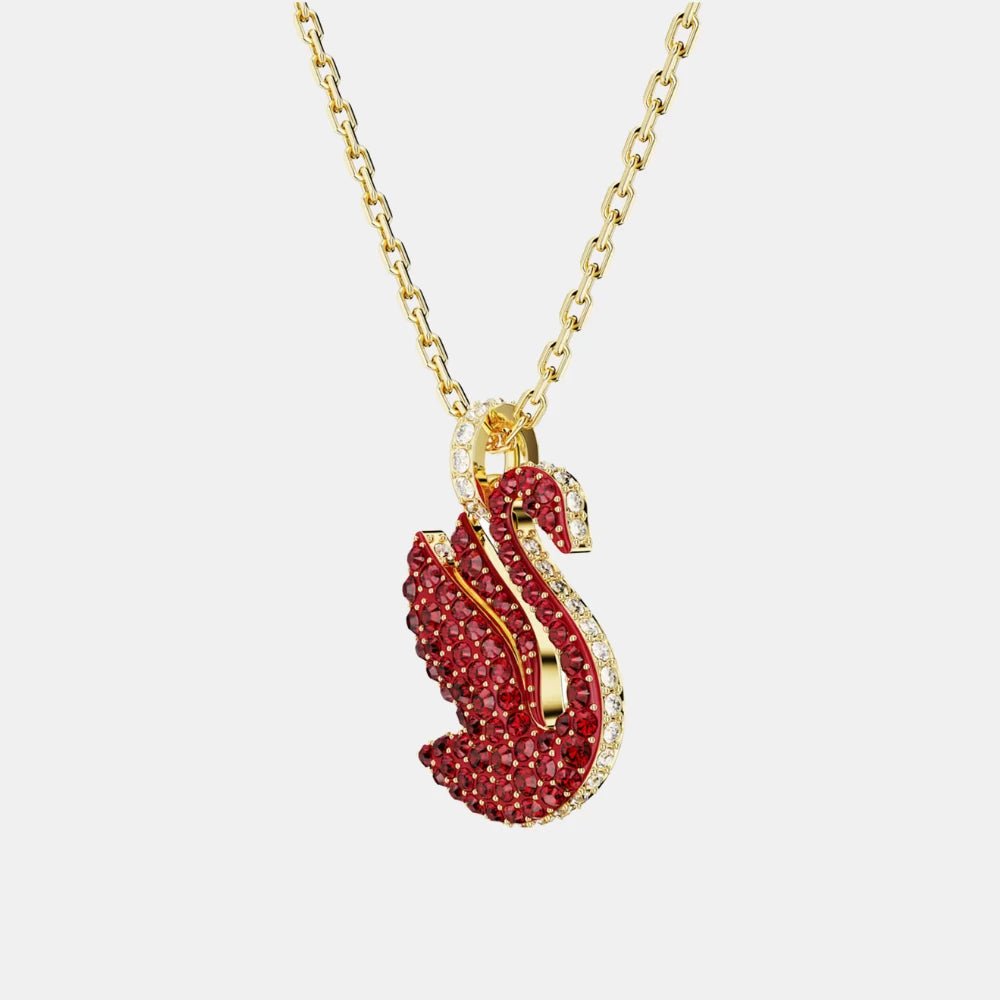 Swarovski Medium Red Swan Necklace - DIVA ONLINE STORE