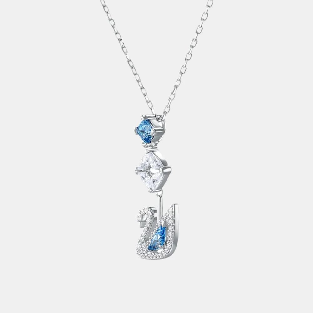 Swarovski Blue Dazzling Swan Necklace - DIVA ONLINE STORE