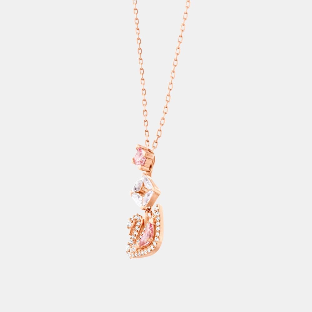 Swarovski Pink Dazzling Swan Necklace - DIVA ONLINE STORE
