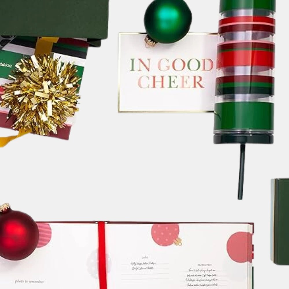 Kate Spade Acrylic Tumbler (Christmas Stripe) - DIVA ONLINE STORE