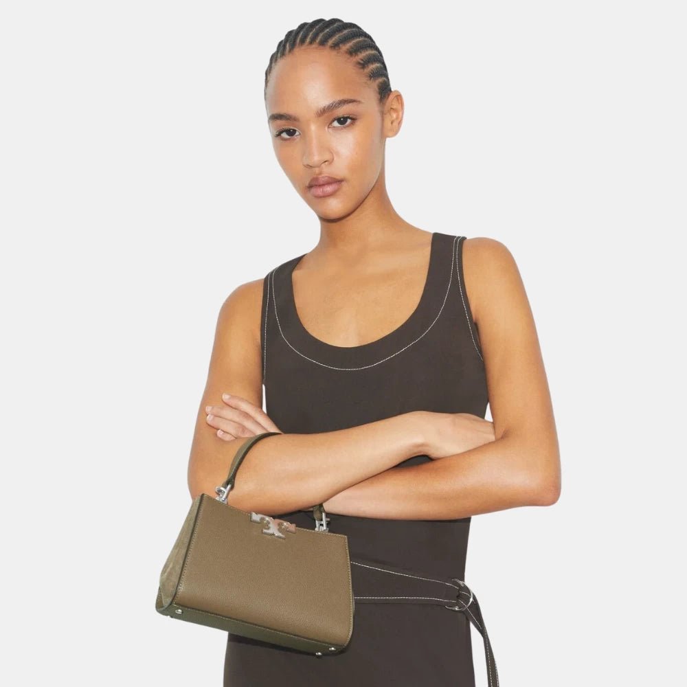 Tory Burch Eleanor Satchel Bag (Wild Mushroom) - DIVA ONLINE STORE