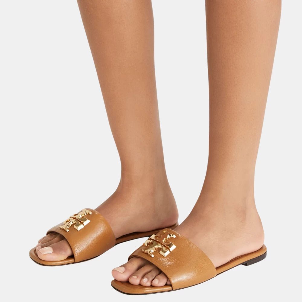 Tory Burch Eleanor Slide (Caramel Corn) - DIVA ONLINE STORE